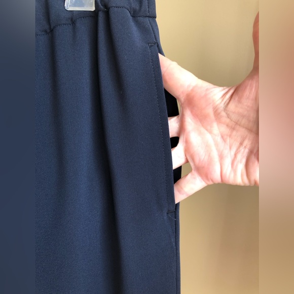 Aspesi Elastic Waist Long Trouser NWT in Navy - Picture 3 of 8